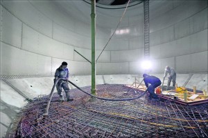 vloer storten in watertank